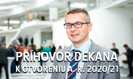 Príhovor dekana k otvoreniu akademického roka 2020/21