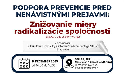 Podpora prevencie pred nenávistnými prajavmi: Znižovanie miera radikalizácie spoločnosti