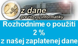 Rozhodnime o použití 2 % z našej zaplatenej dane