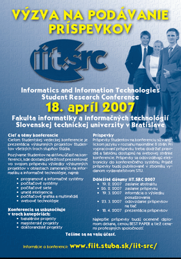 IIT.SRC 2010 - zaslanie abstraktu a príspevku